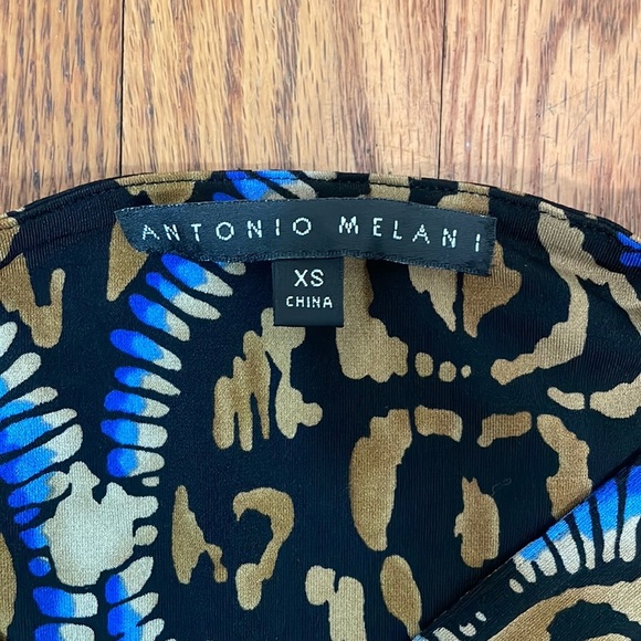 ANTONIO Melani Baroque Damask Print Sheath Dress size XS stretch - Picture 4 of 8